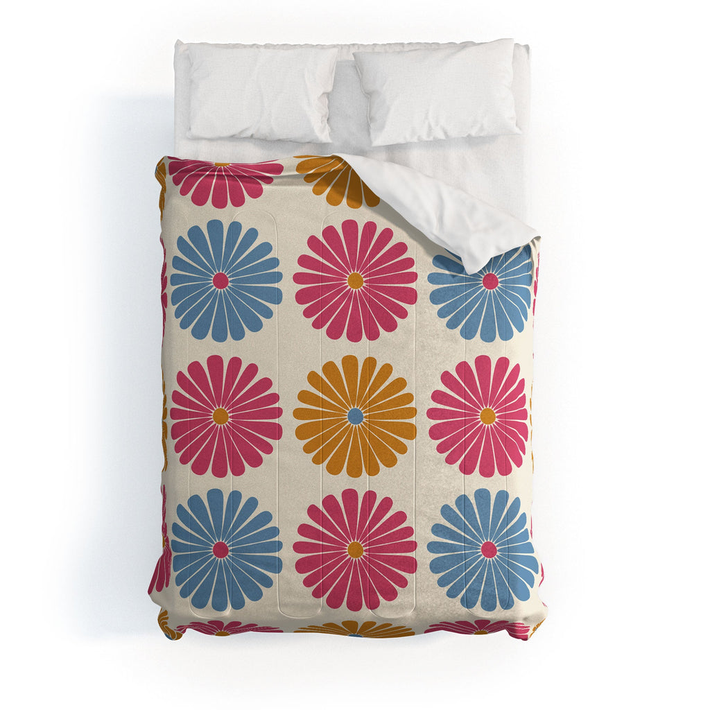Colour Poems Daisy Pattern Multicolor II Comforter