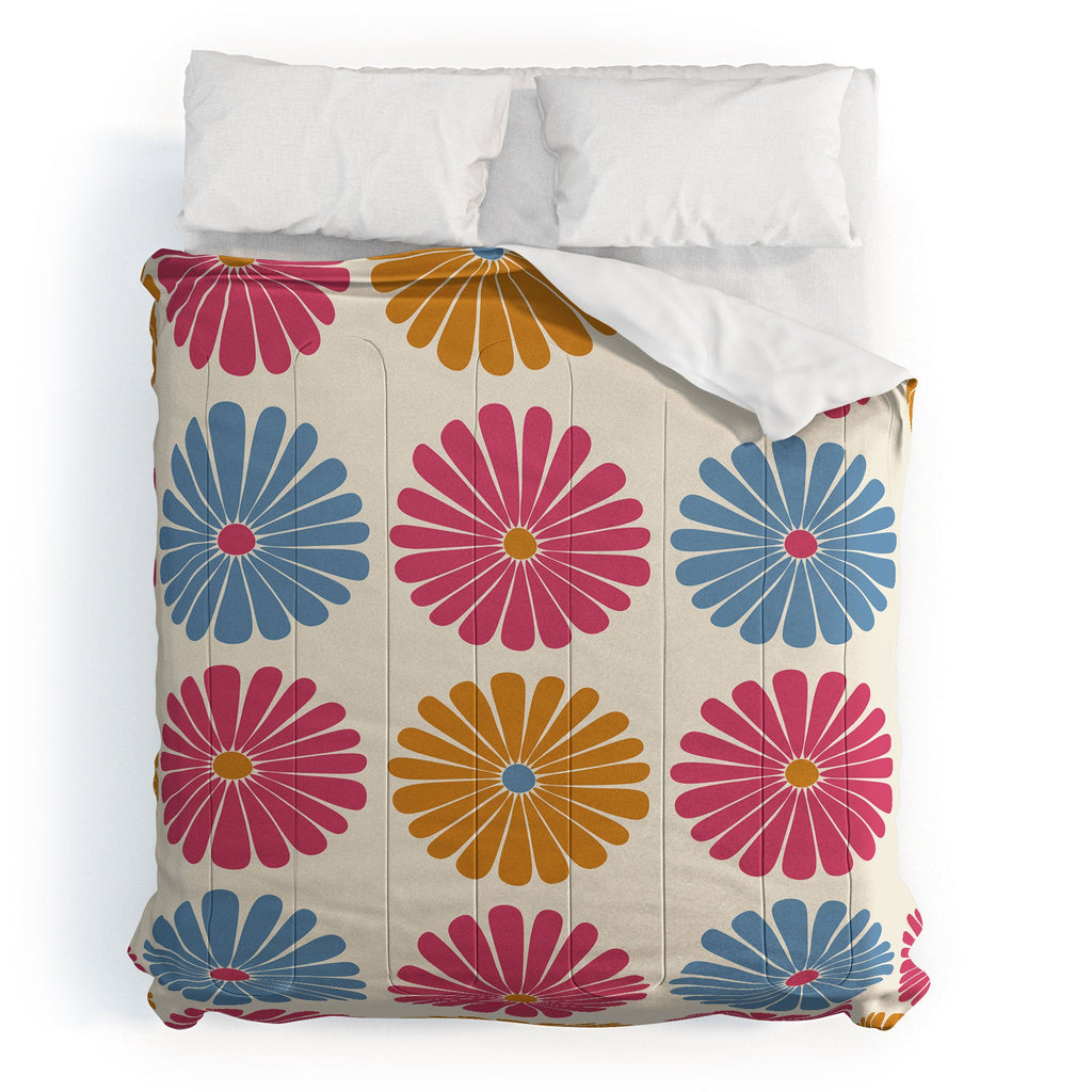 Colour Poems Daisy Pattern Multicolor II Comforter