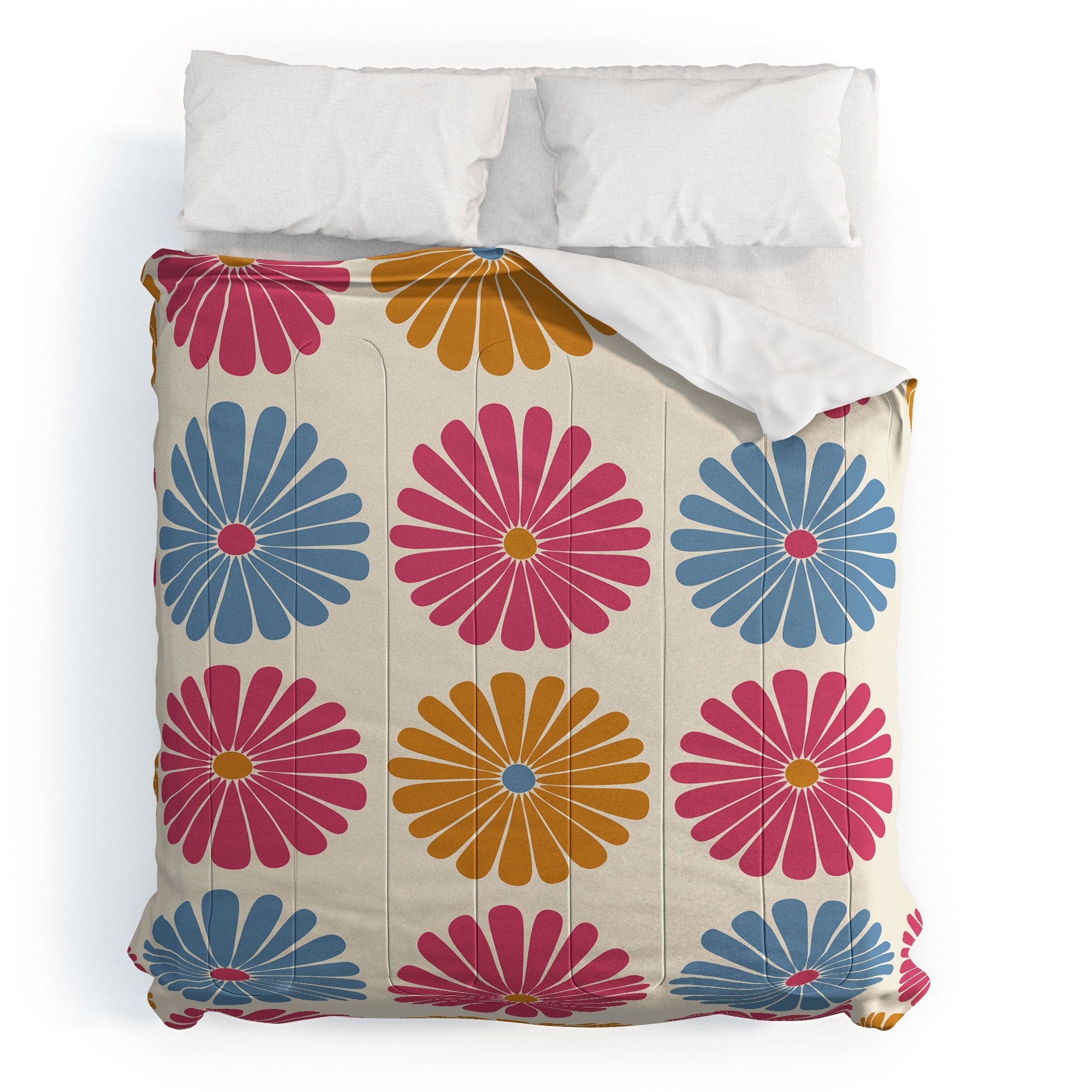 Colour Poems Daisy Pattern Multicolor II Comforter