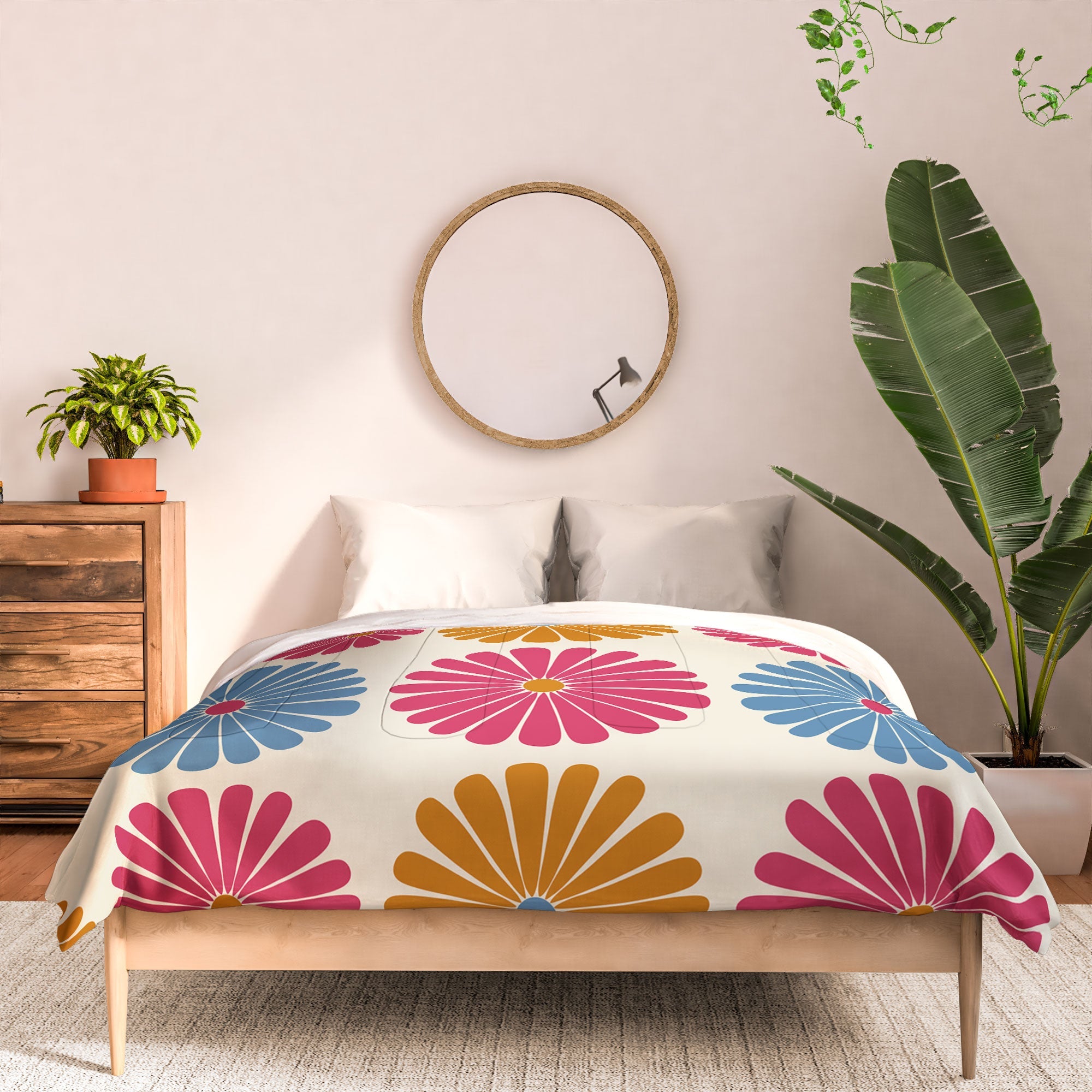 Colour Poems Daisy Pattern Multicolor II Comforter