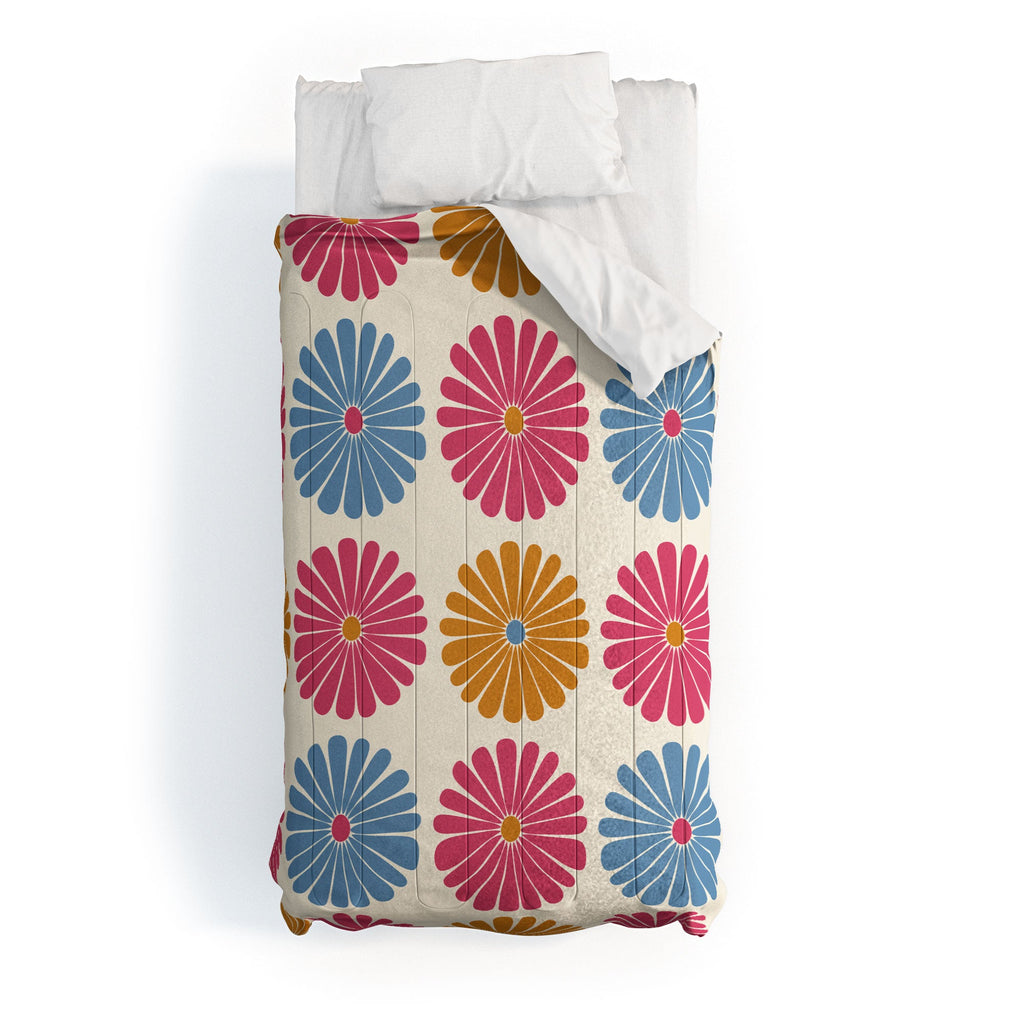 Colour Poems Daisy Pattern Multicolor II Comforter