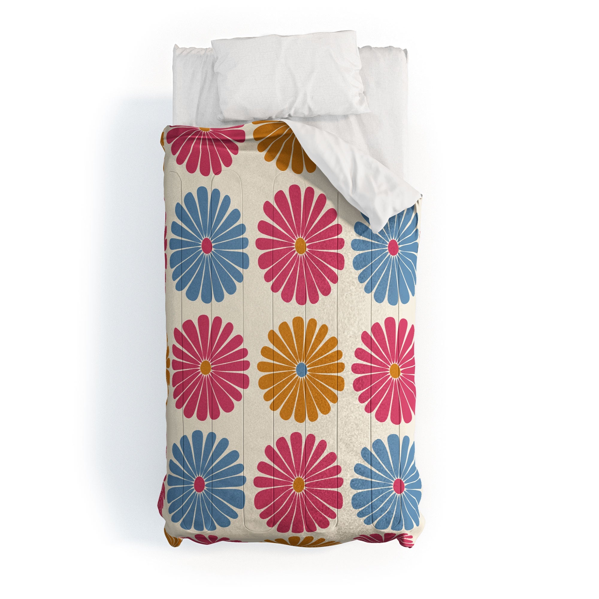 Colour Poems Daisy Pattern Multicolor II Comforter