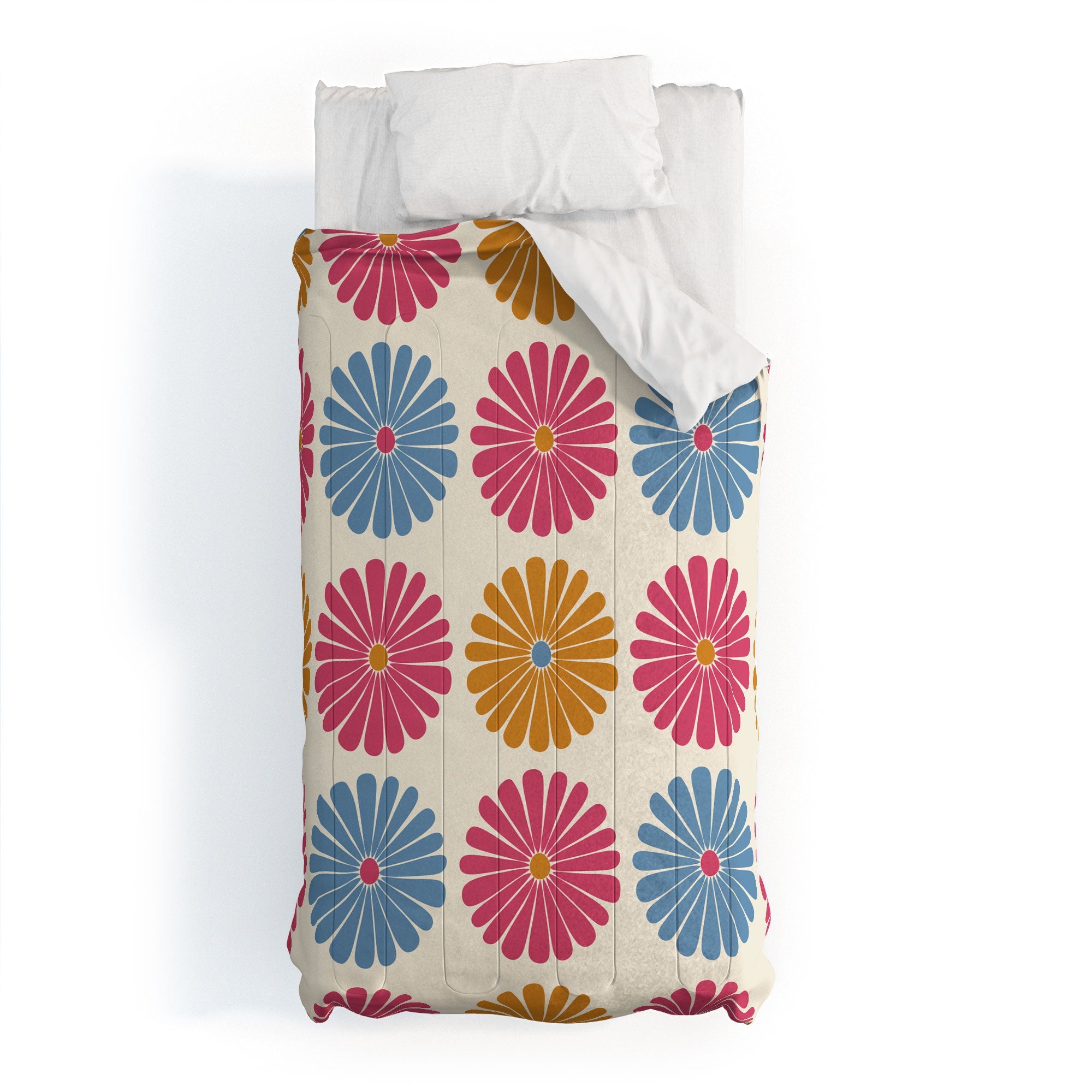 Colour Poems Daisy Pattern Multicolor II Comforter