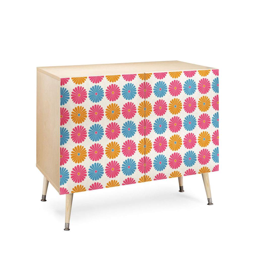 Colour Poems Daisy Pattern Multicolor II Credenza