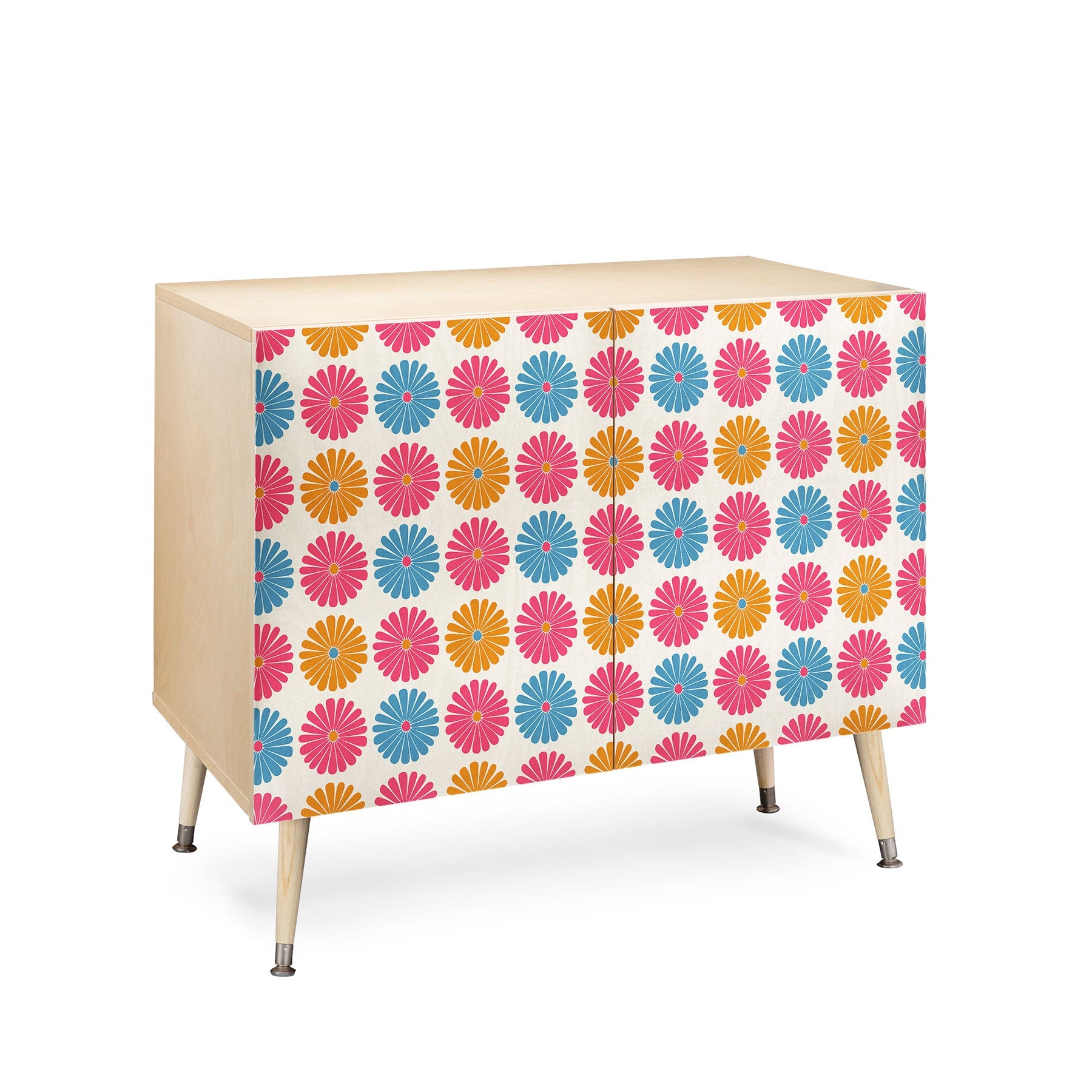 Colour Poems Daisy Pattern Multicolor II Credenza