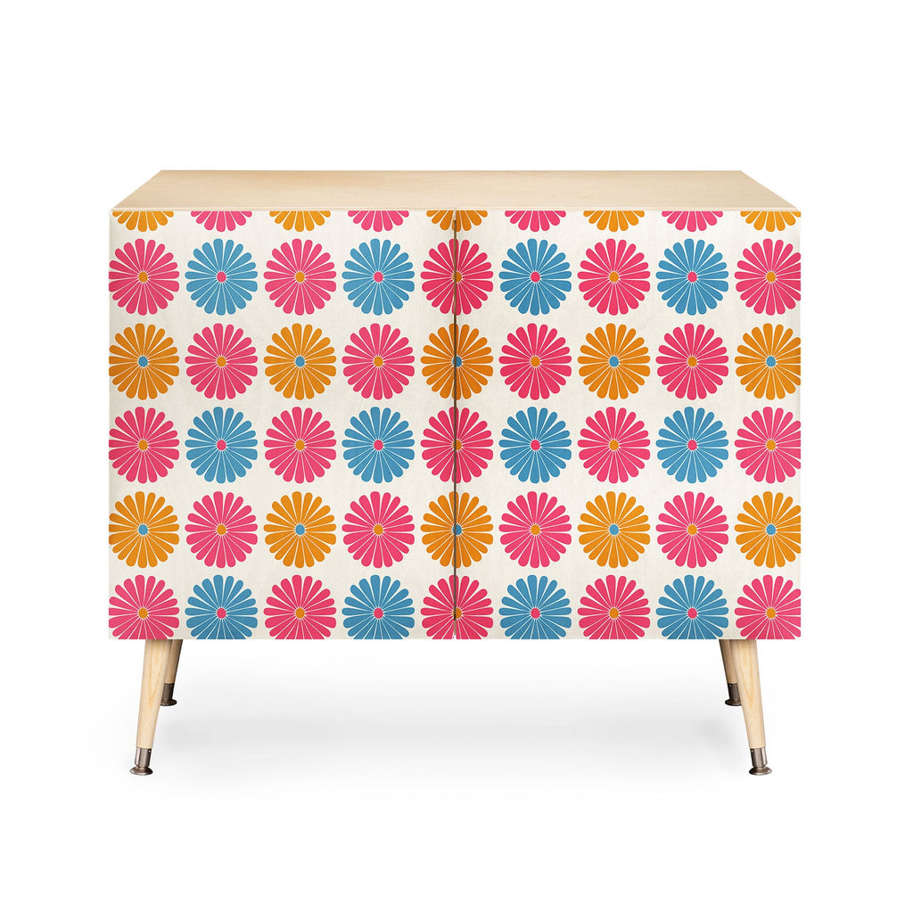 Colour Poems Daisy Pattern Multicolor II Credenza