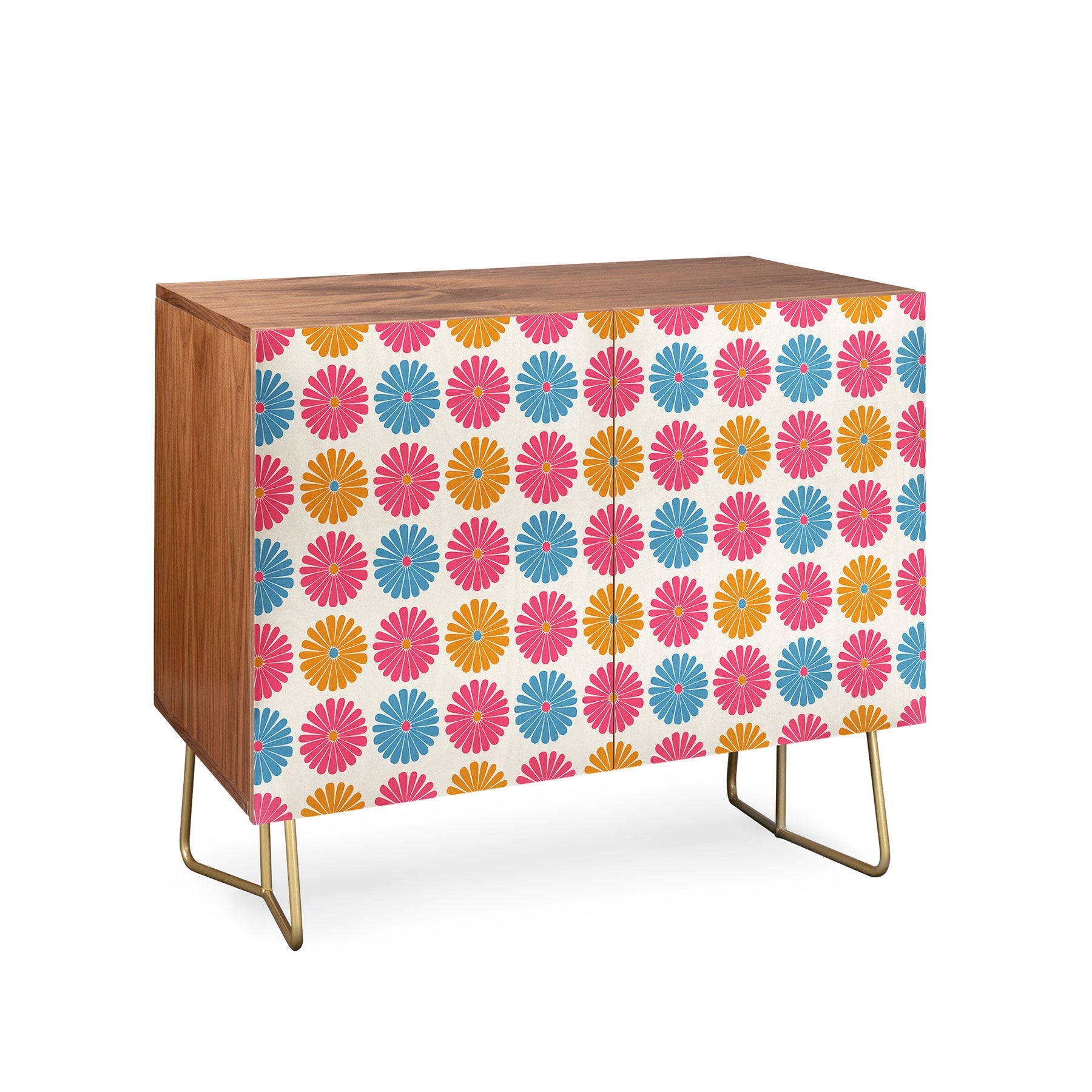 Colour Poems Daisy Pattern Multicolor II Credenza