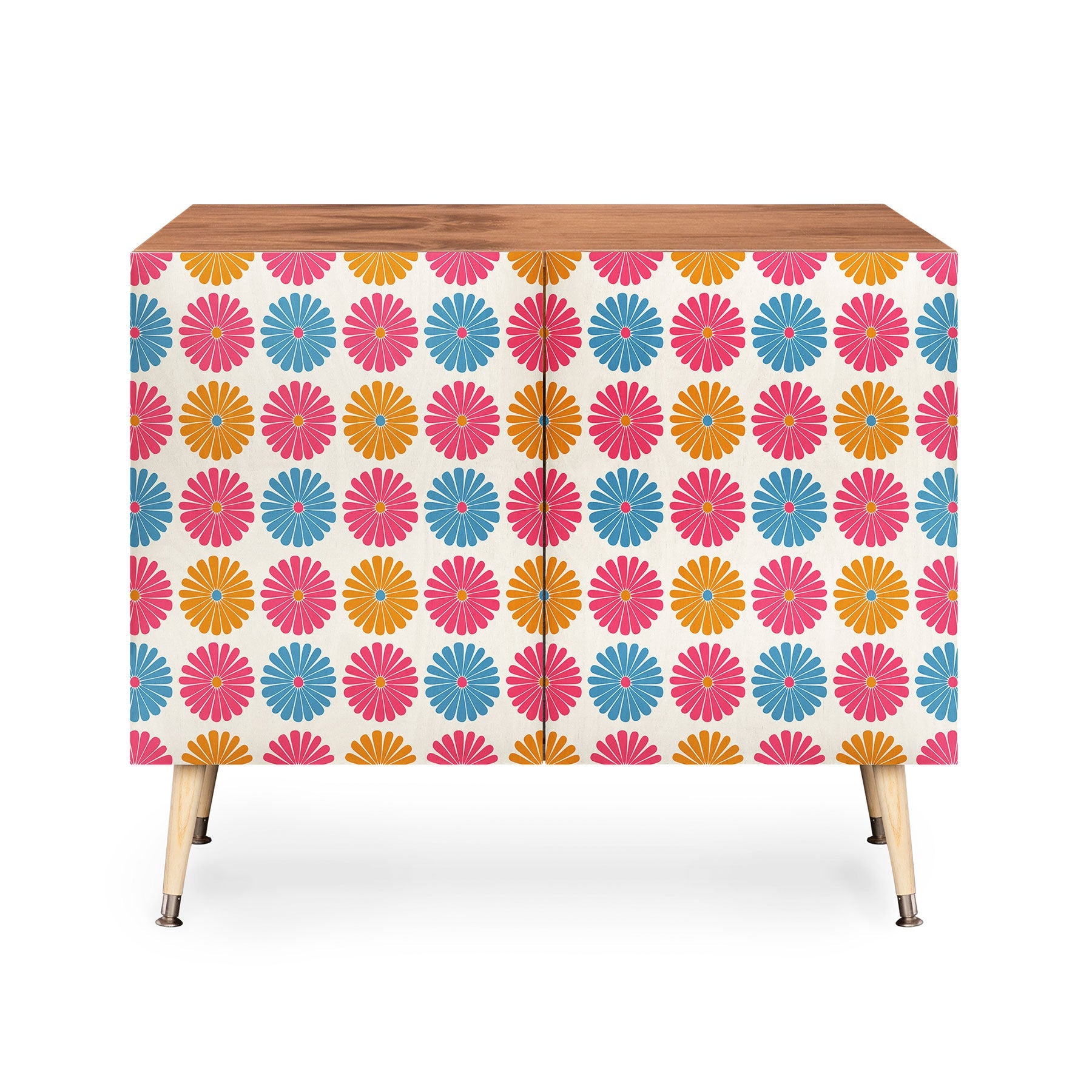 Colour Poems Daisy Pattern Multicolor II Credenza