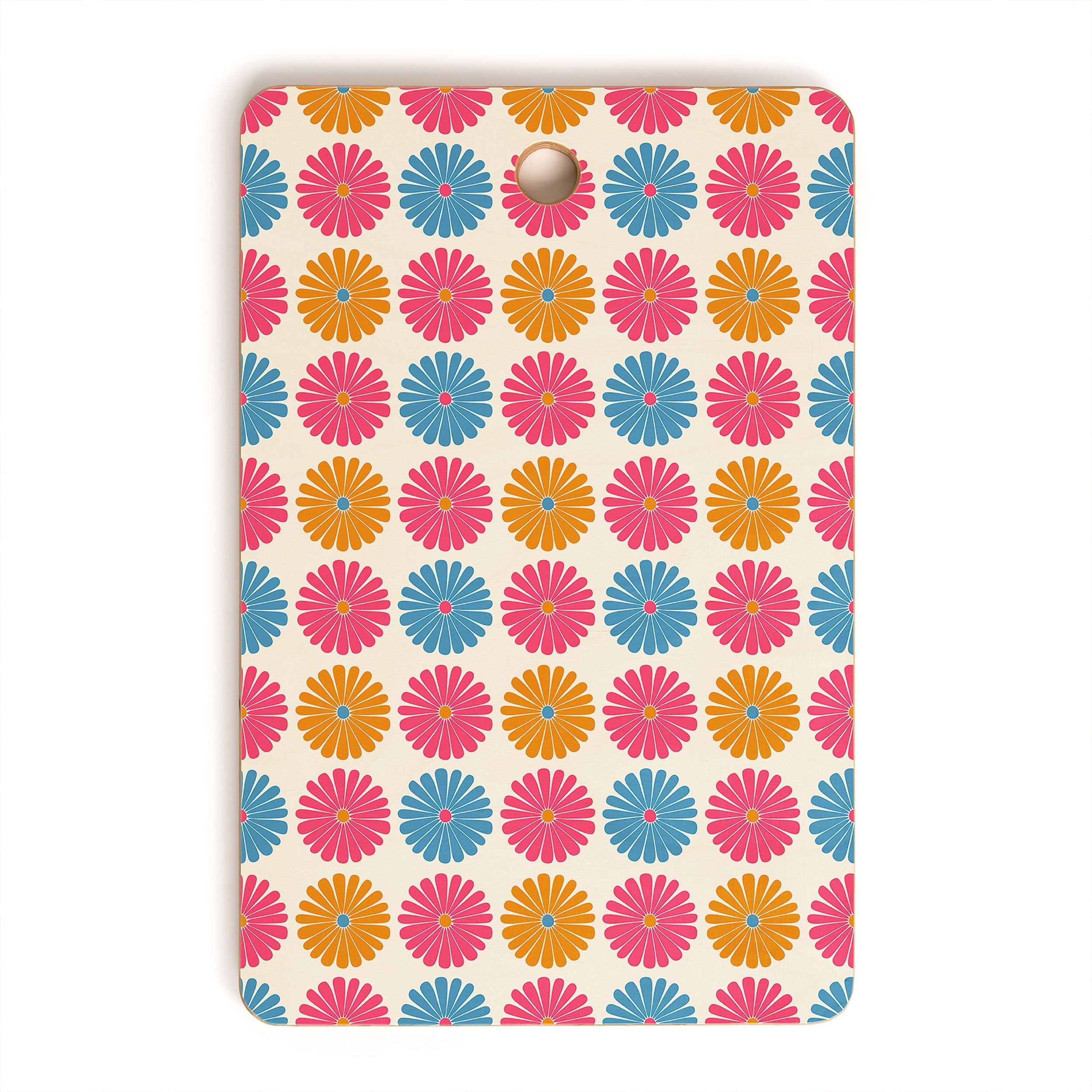 Colour Poems Daisy Pattern Multicolor II Cutting Board Rectangle