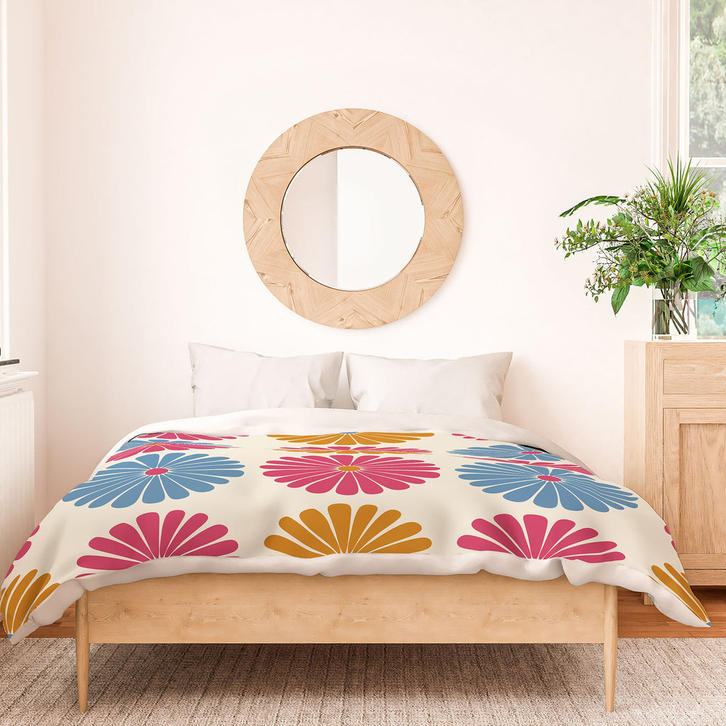 Colour Poems Daisy Pattern Multicolor II Duvet Cover