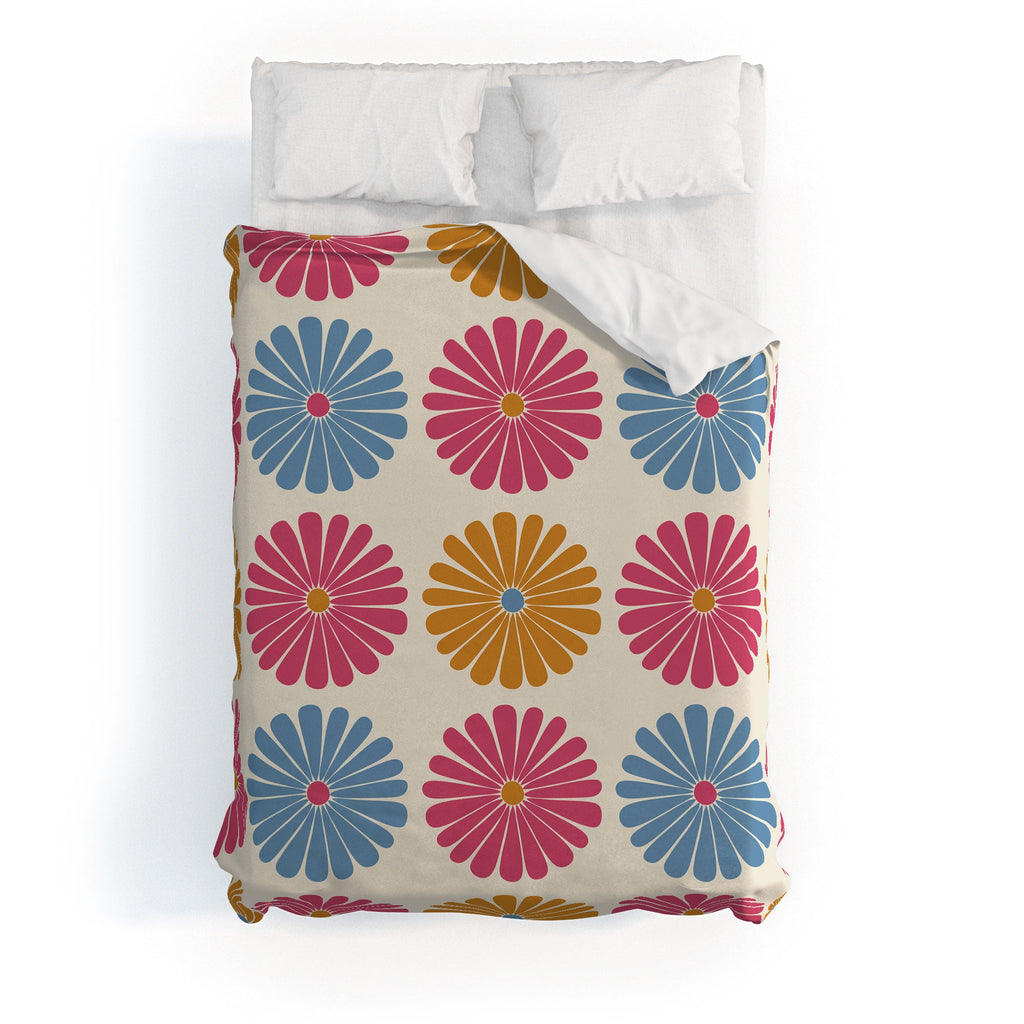 Colour Poems Daisy Pattern Multicolor II Duvet Cover