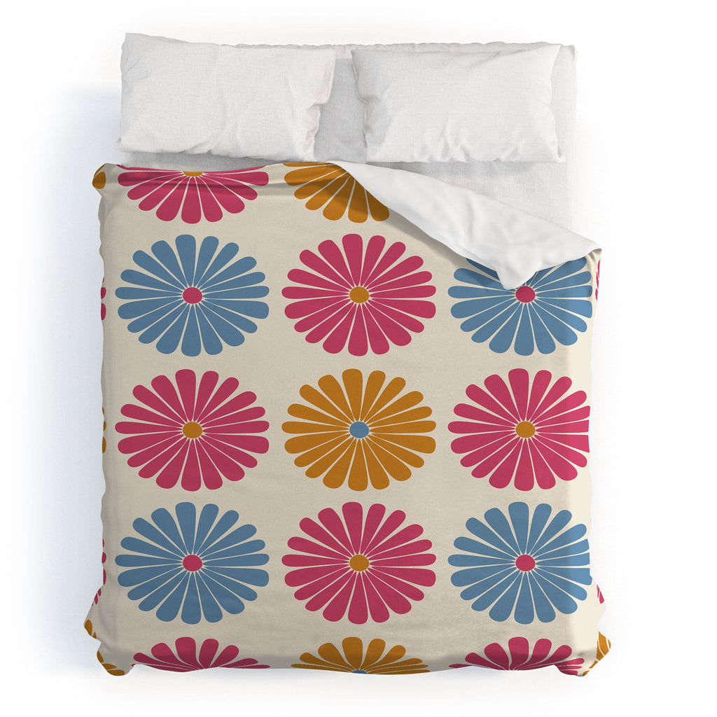 Colour Poems Daisy Pattern Multicolor II Duvet Cover