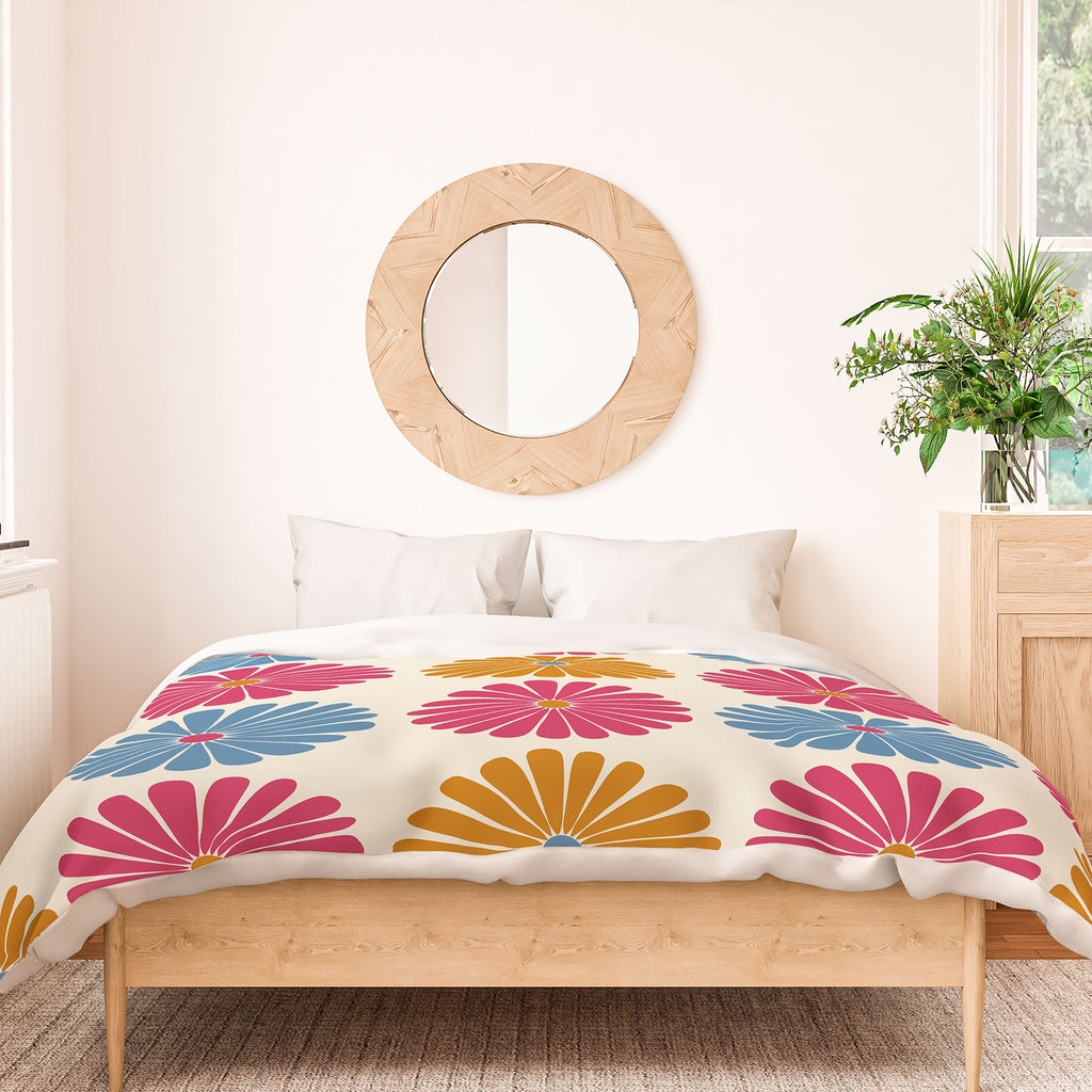 Colour Poems Daisy Pattern Multicolor II Duvet Cover