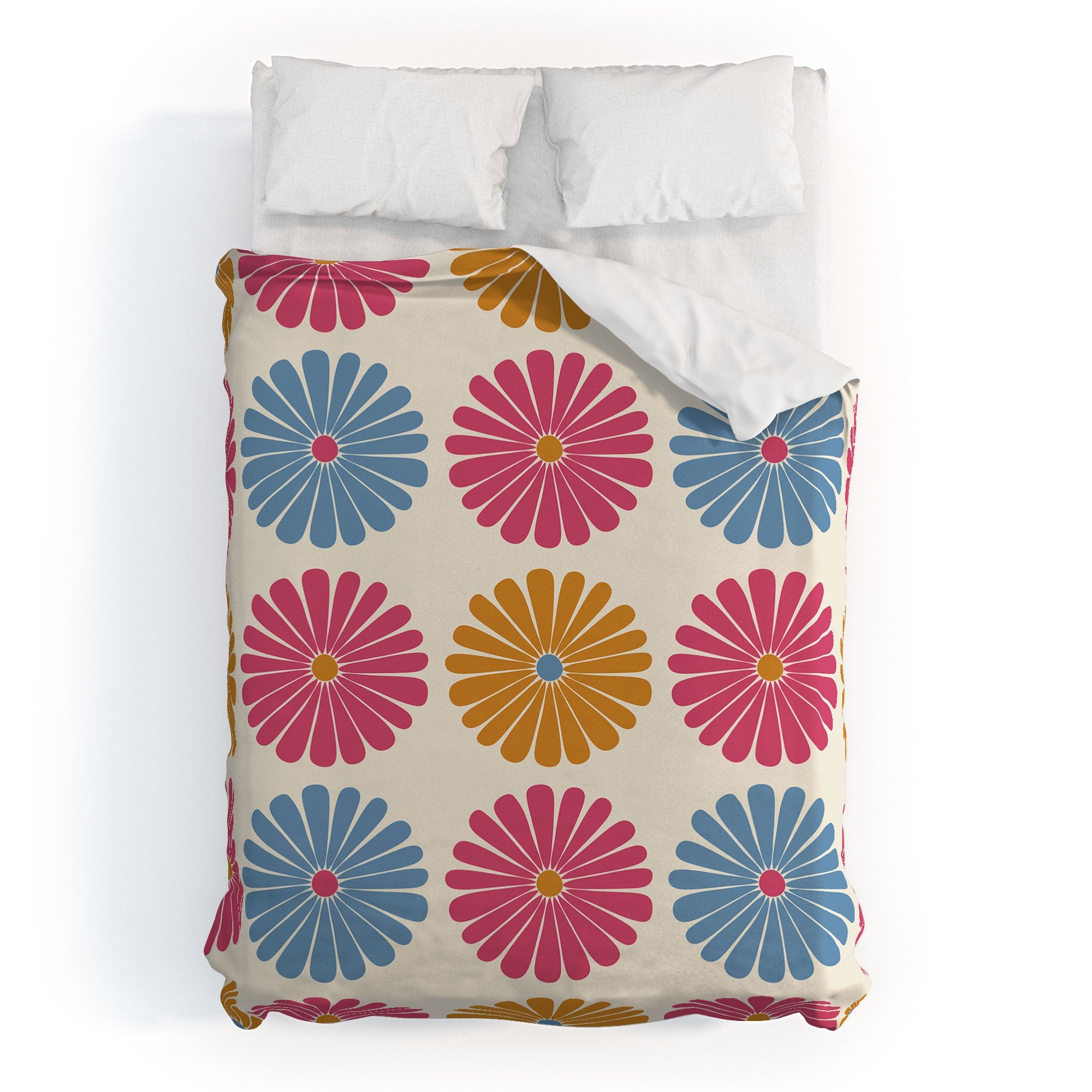 Colour Poems Daisy Pattern Multicolor II Duvet Cover