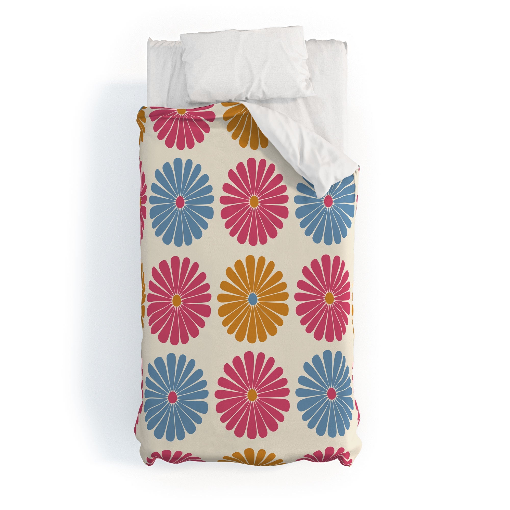 Colour Poems Daisy Pattern Multicolor II Duvet Cover