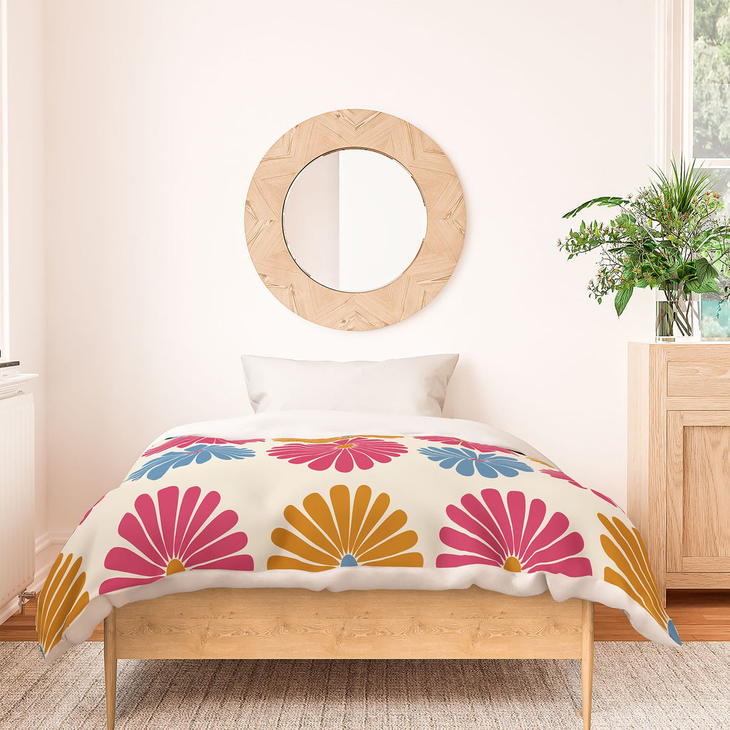 Colour Poems Daisy Pattern Multicolor II Duvet Cover