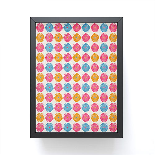 Colour Poems Daisy Pattern Multicolor II Framed Mini Art Print