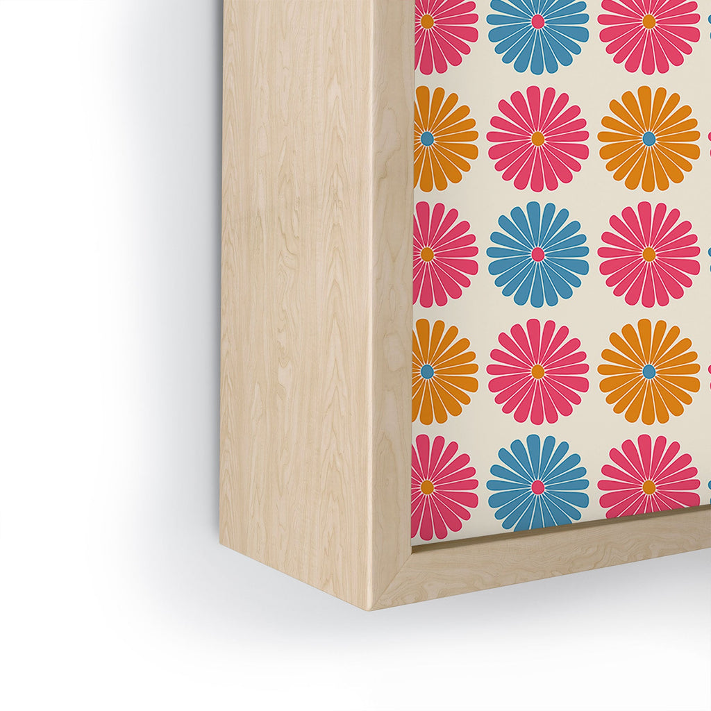 Colour Poems Daisy Pattern Multicolor II Framed Mini Art Print