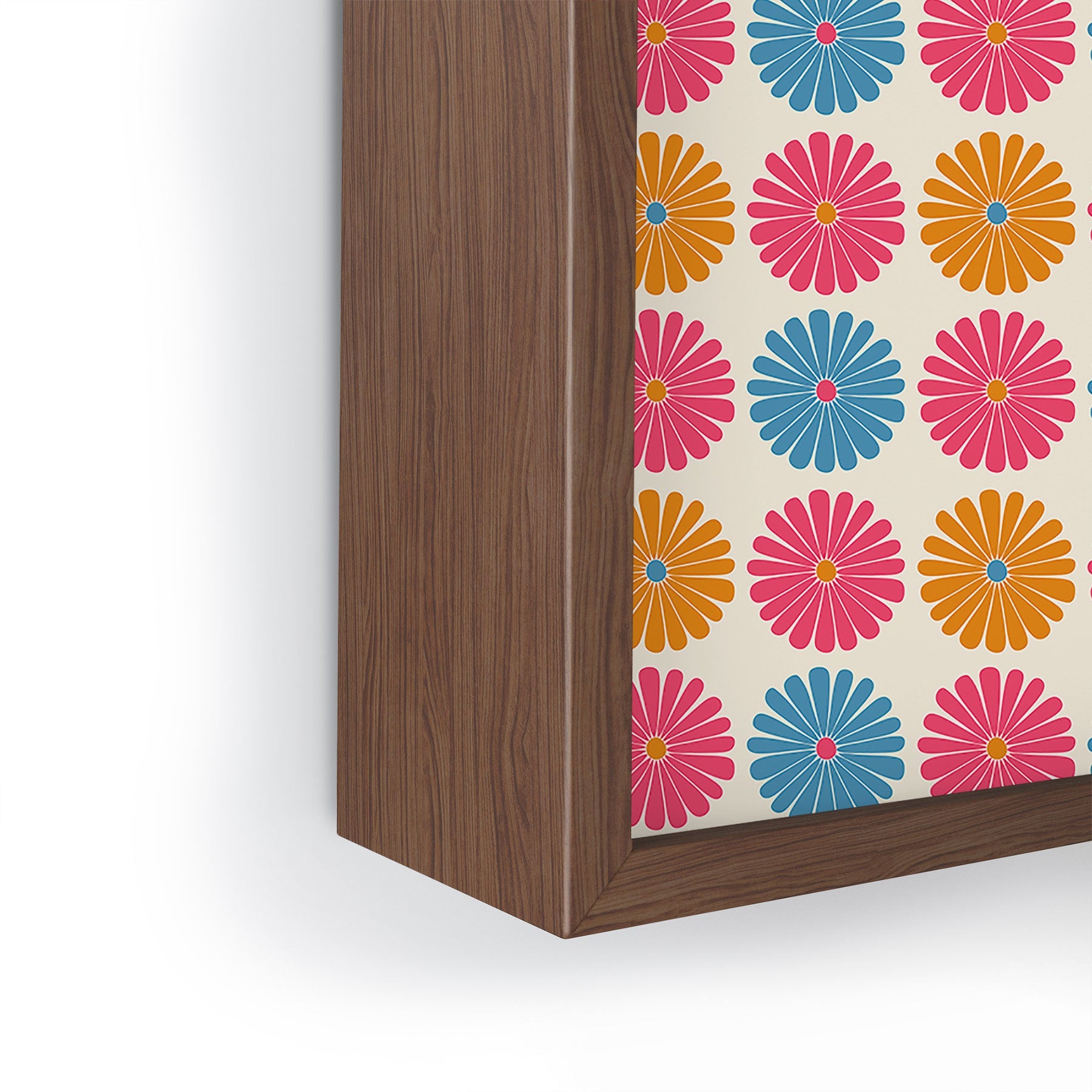 Colour Poems Daisy Pattern Multicolor II Framed Mini Art Print