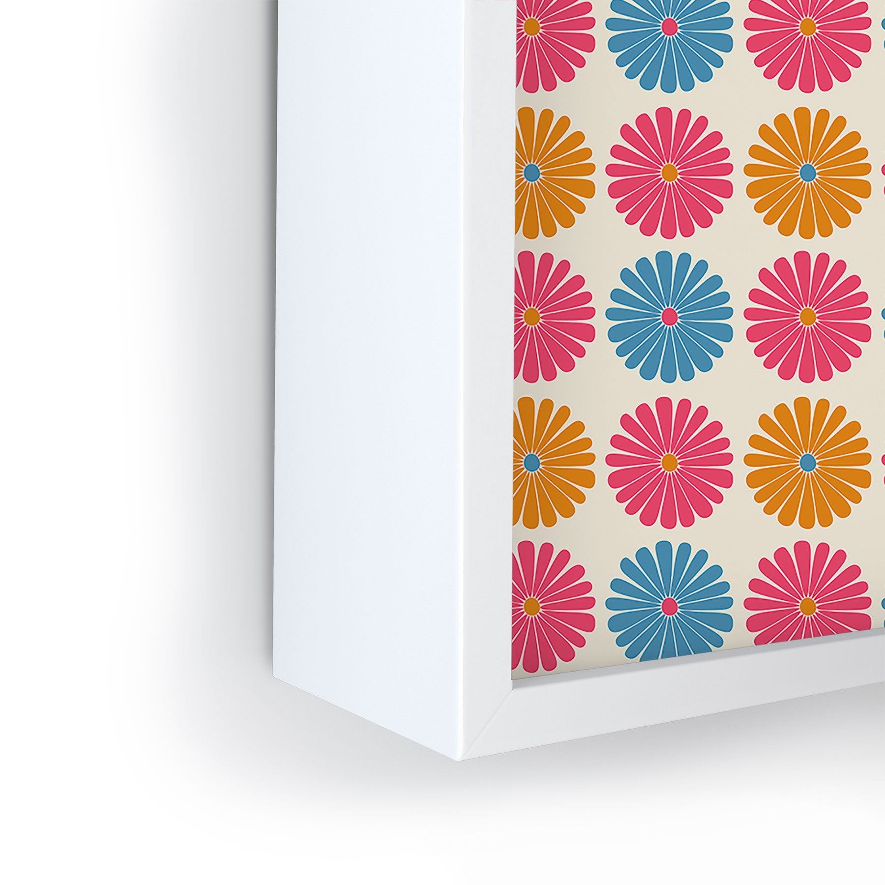 Colour Poems Daisy Pattern Multicolor II Framed Mini Art Print