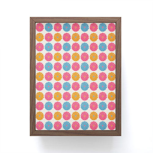 Colour Poems Daisy Pattern Multicolor II Framed Mini Art Print
