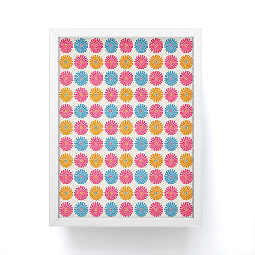 Colour Poems Daisy Pattern Multicolor II Framed Mini Art Print