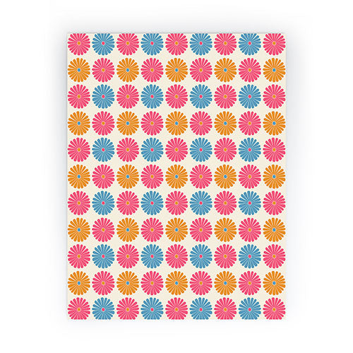 Colour Poems Daisy Pattern Multicolor II Mini Art Print