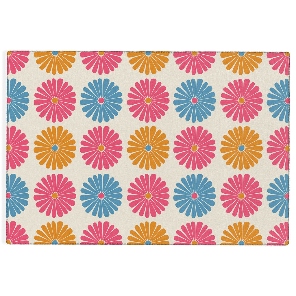 Colour Poems Daisy Pattern Multicolor II Outdoor Rug