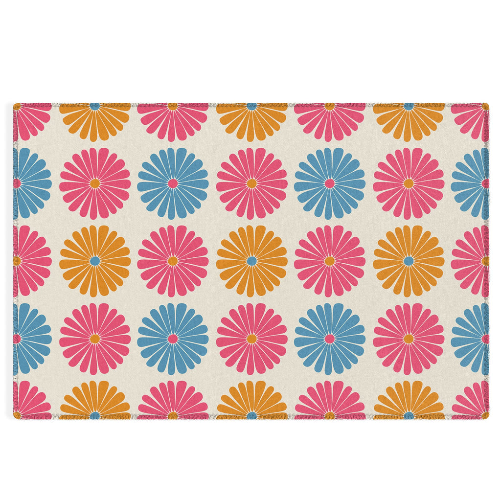 Colour Poems Daisy Pattern Multicolor II Outdoor Rug