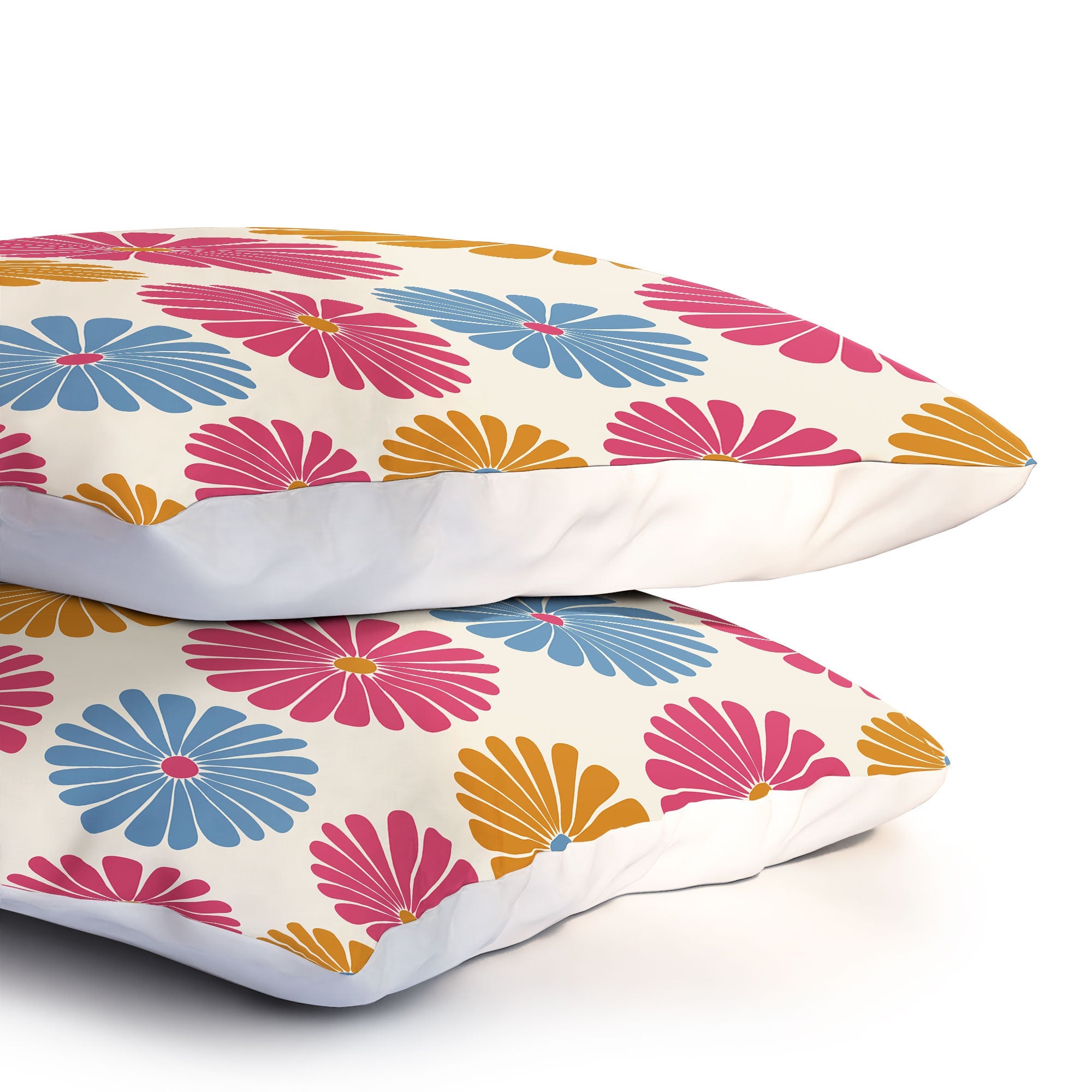 Colour Poems Daisy Pattern Multicolor II Pillow Shams
