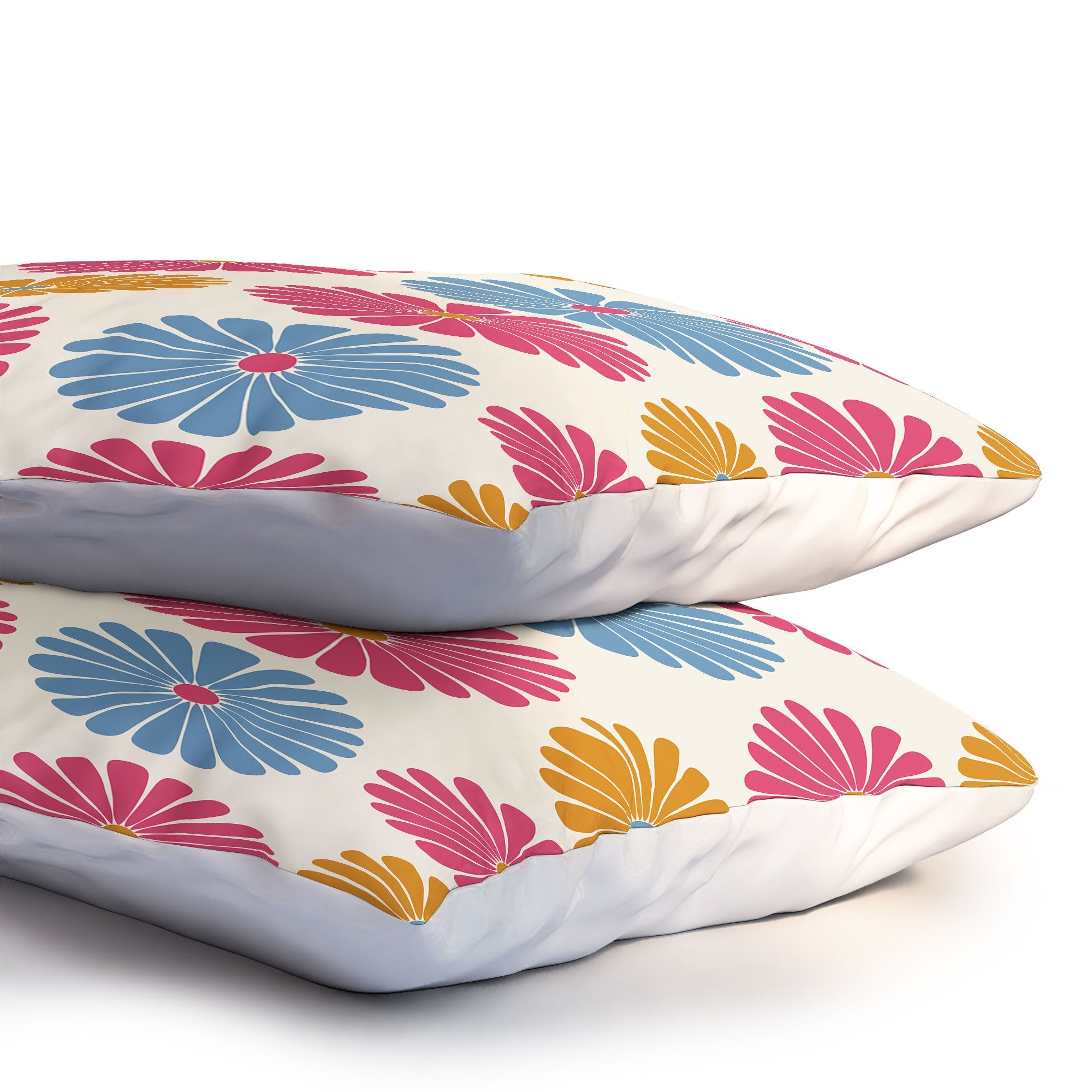 Colour Poems Daisy Pattern Multicolor II Pillow Shams