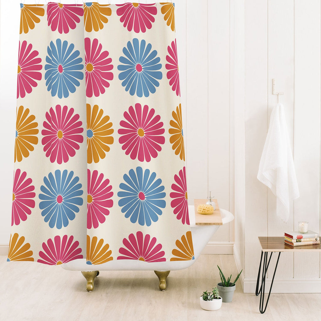 Colour Poems Daisy Pattern Multicolor II Shower Curtain