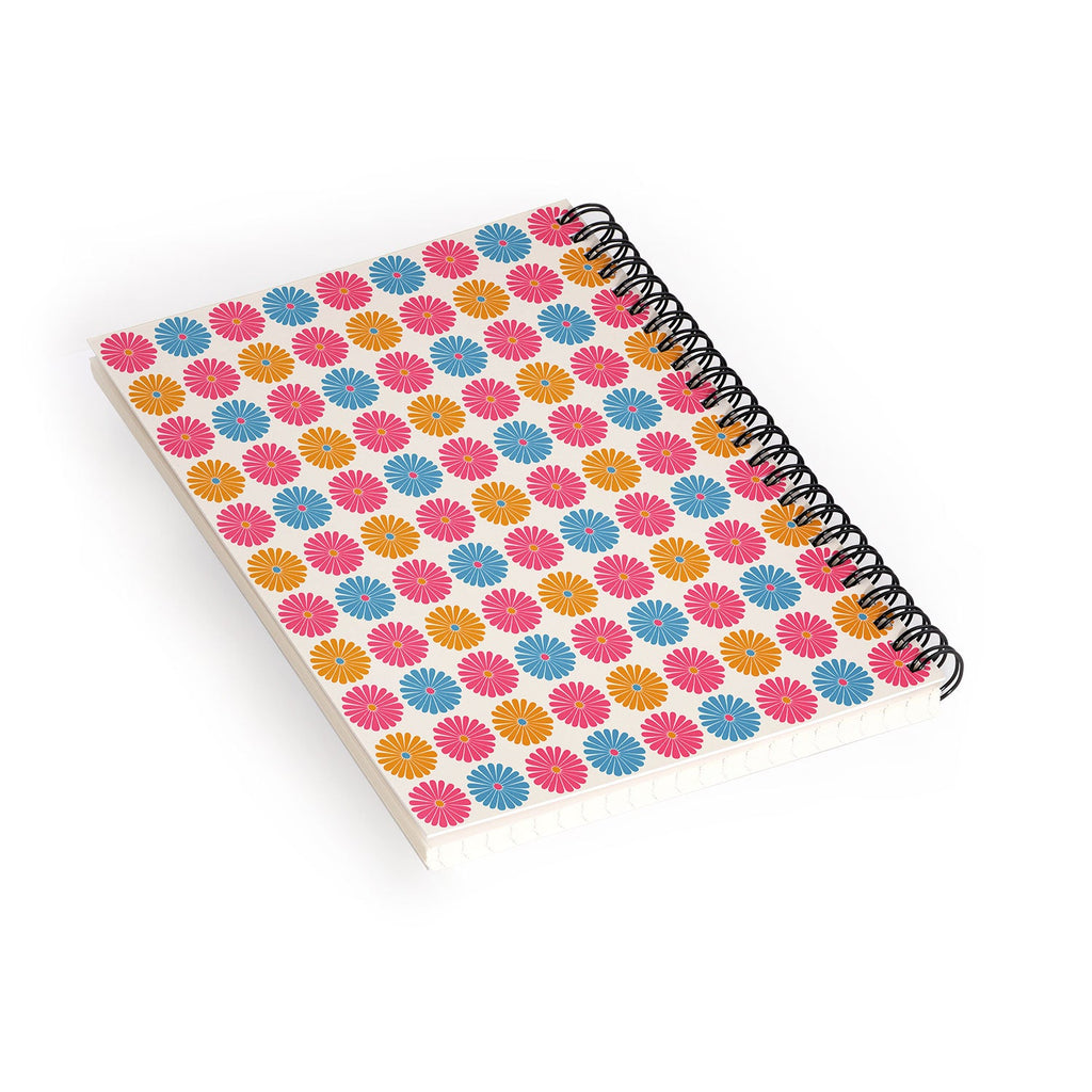 Colour Poems Daisy Pattern Multicolor II Spiral Notebook