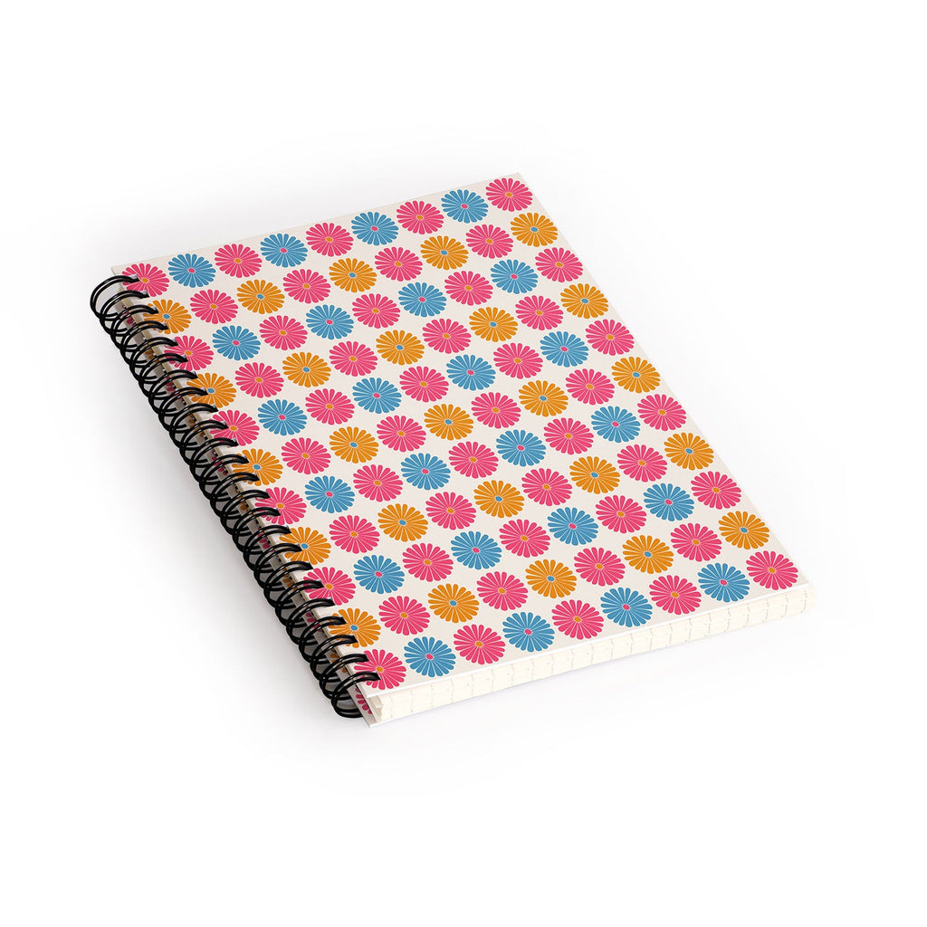 Colour Poems Daisy Pattern Multicolor II Spiral Notebook
