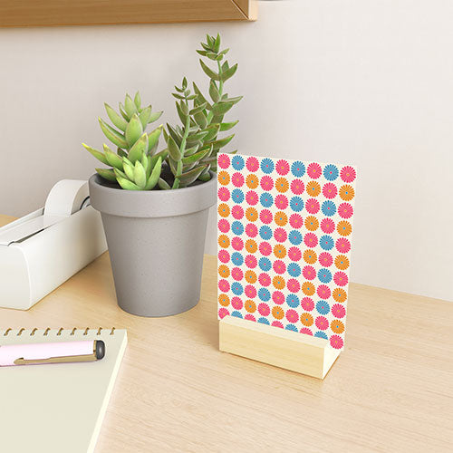 Colour Poems Daisy Pattern Multicolor II Mini Art Print