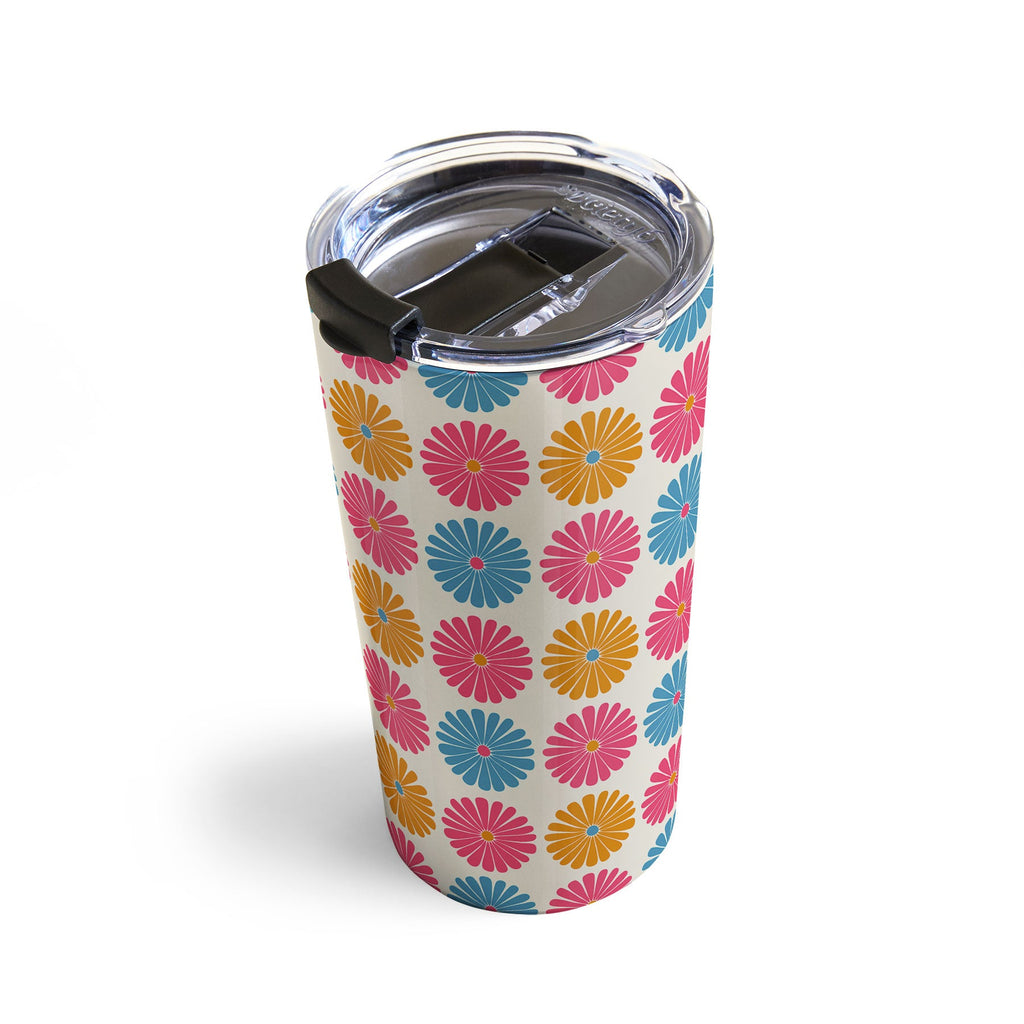 Colour Poems Daisy Pattern Multicolor II Travel Mug