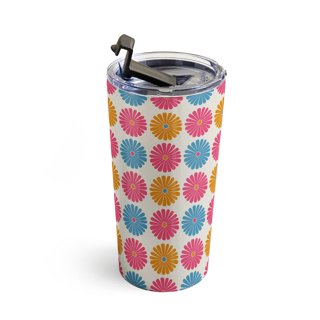 Colour Poems Daisy Pattern Multicolor II Travel Mug