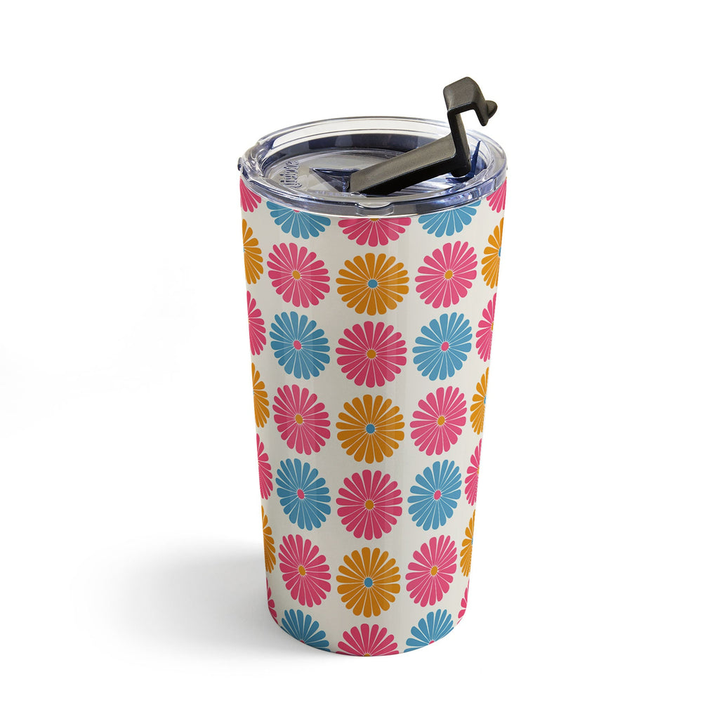 Colour Poems Daisy Pattern Multicolor II Travel Mug