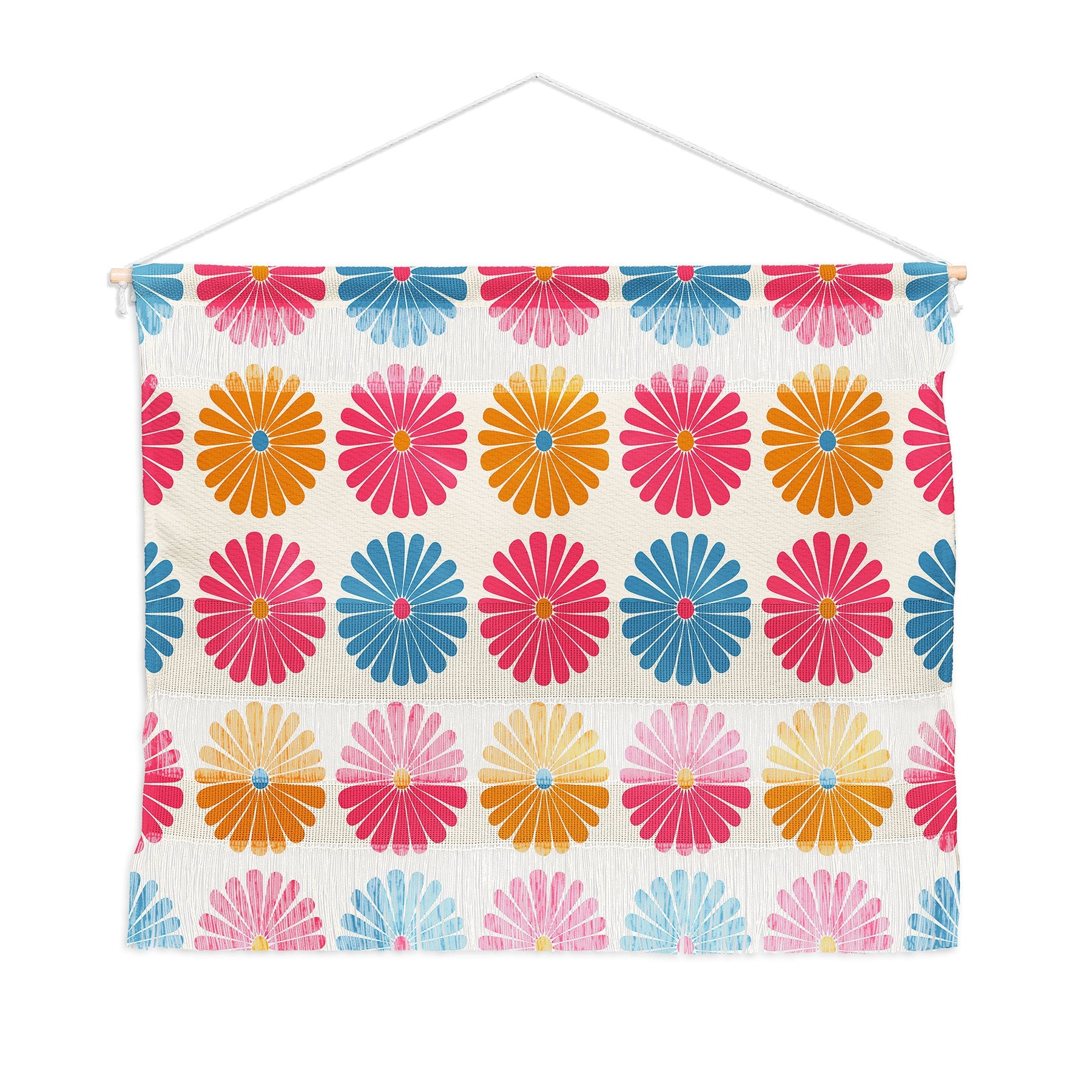 Colour Poems Daisy Pattern Multicolor II Wall Hanging Landscape