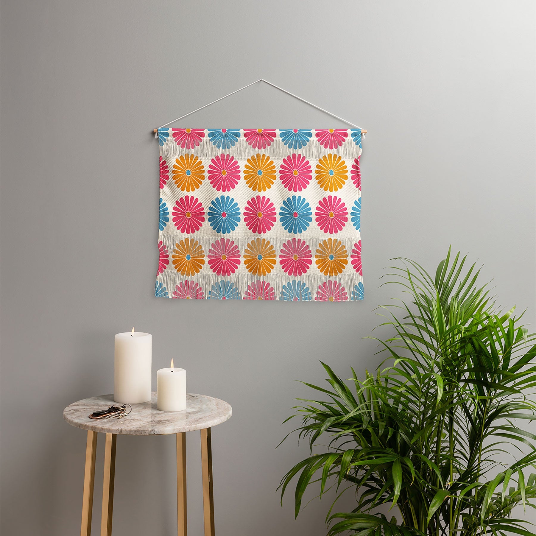 Colour Poems Daisy Pattern Multicolor II Wall Hanging Landscape