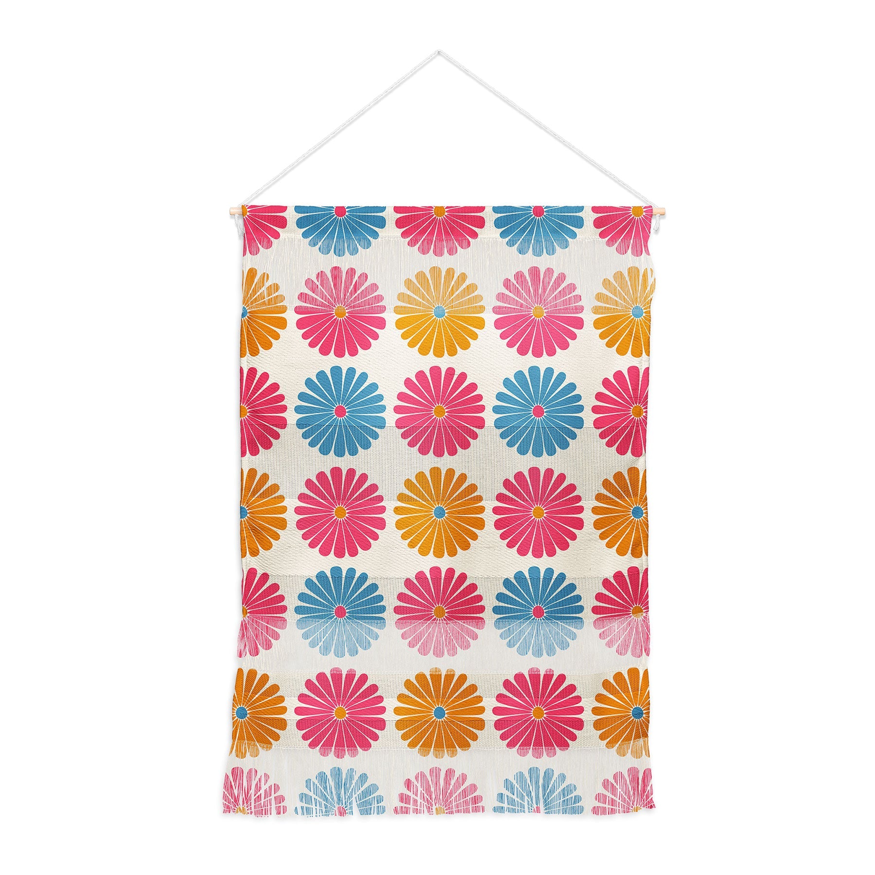 Colour Poems Daisy Pattern Multicolor II Wall Hanging Portrait