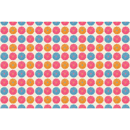 Colour Poems Daisy Pattern Multicolor II Wall Mural