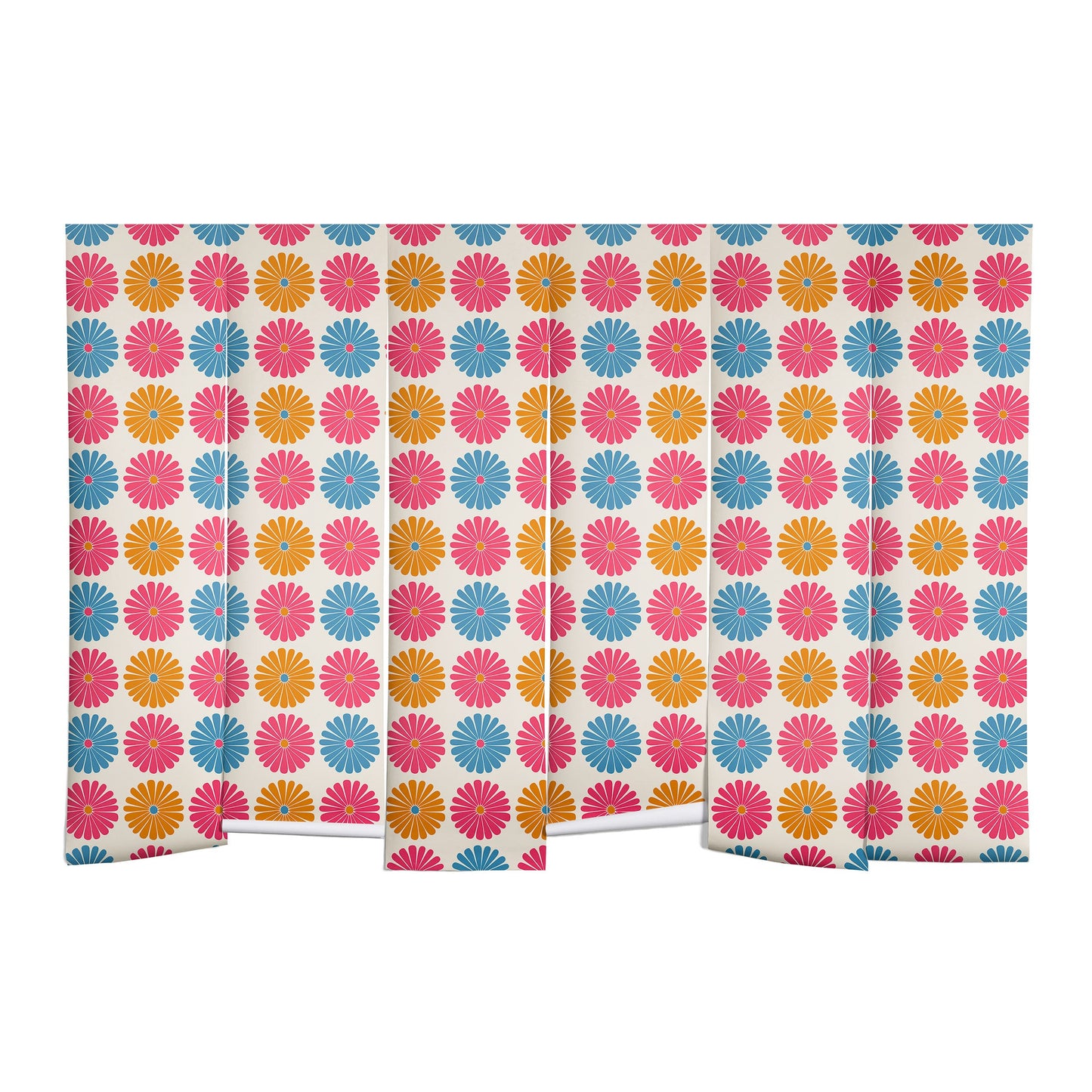 Colour Poems Daisy Pattern Multicolor II Wall Mural