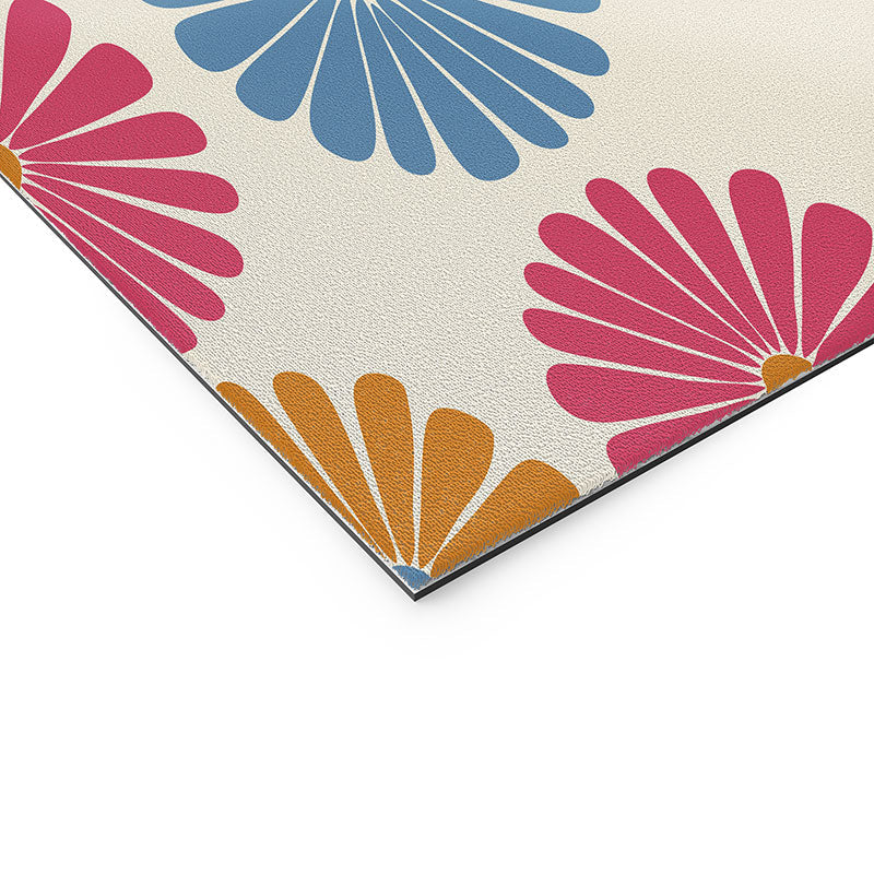 Colour Poems Daisy Pattern Multicolor II Welcome Mat