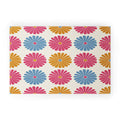 Colour Poems Daisy Pattern Multicolor II Welcome Mat