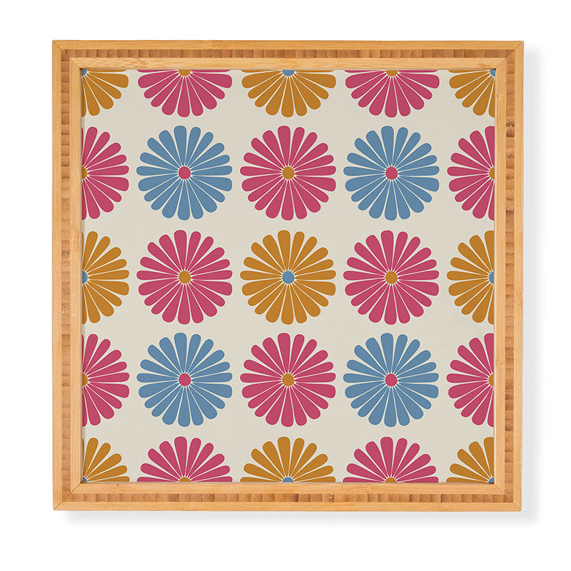 Colour Poems Daisy Pattern Multicolor II Framed Wall Art
