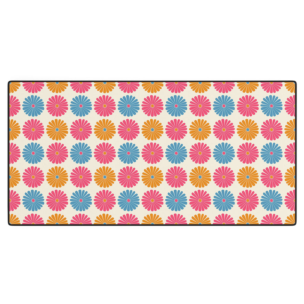 Colour Poems Daisy Pattern Multicolor II Desk Mat