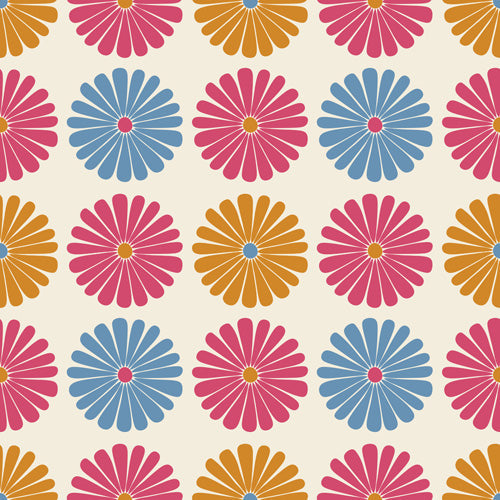 Colour Poems Daisy Pattern Multicolor II Shower Curtain