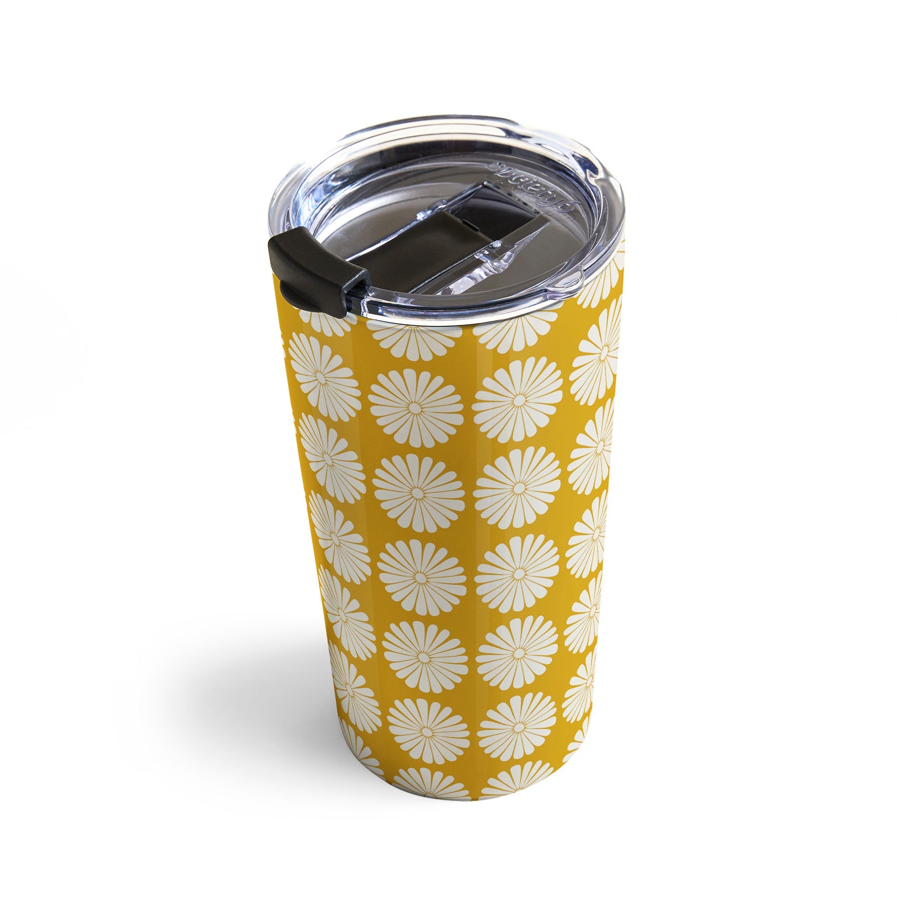 Colour Poems Daisy Pattern XXIV Yellow Travel Mug