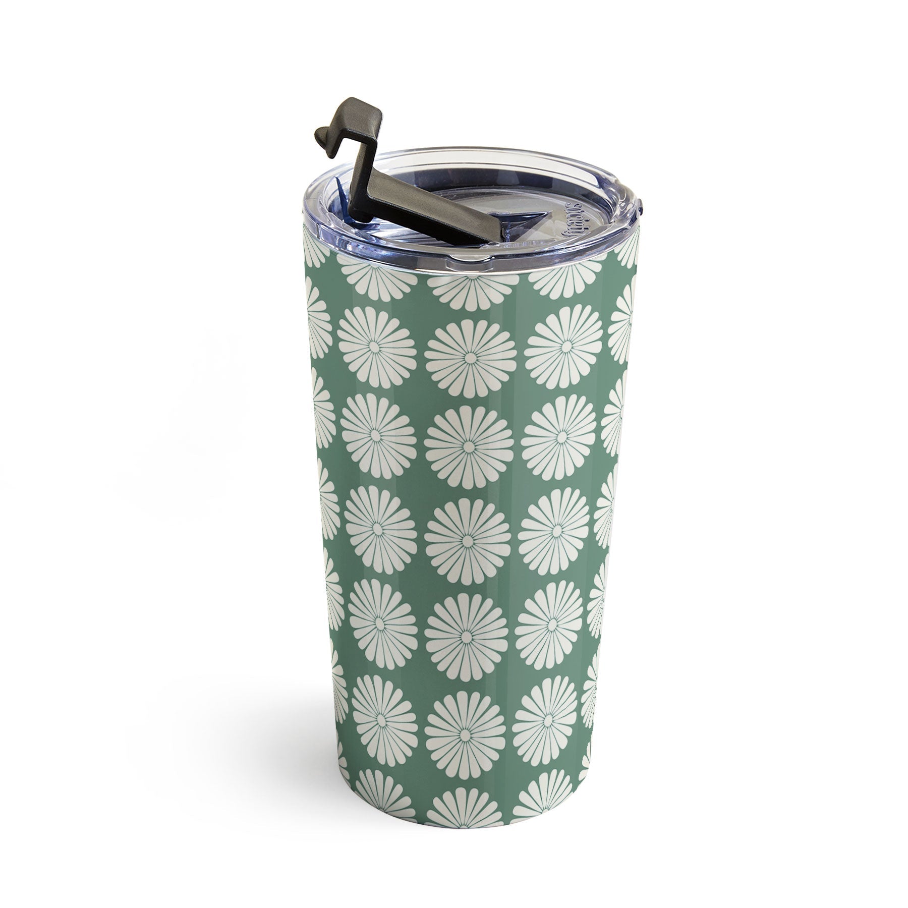 Colour Poems Daisy Pattern XXXIV Green Travel Mug